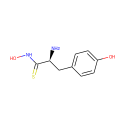 N[C@@H](Cc1ccc(O)cc1)C(=S)NO ZINC000035075541