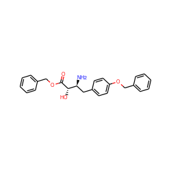 N[C@@H](Cc1ccc(OCc2ccccc2)cc1)[C@H](O)C(=O)OCc1ccccc1 ZINC000000600701