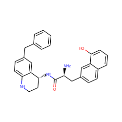 N[C@@H](Cc1ccc2cccc(O)c2c1)C(=O)N[C@@H]1CCNc2ccc(Cc3ccccc3)cc21 ZINC000653708032