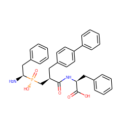 N[C@@H](Cc1ccccc1)[P@](=O)(O)C[C@@H](Cc1ccc(-c2ccccc2)cc1)C(=O)N[C@@H](Cc1ccccc1)C(=O)O ZINC000029208988