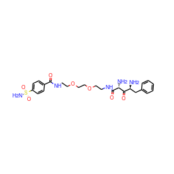 N[C@@H](Cc1ccccc1)C(=O)[C@@H](N)C(=O)NCCOCCOCCNC(=O)c1ccc(S(N)(=O)=O)cc1 ZINC000026381851