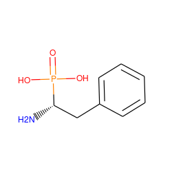 N[C@@H](Cc1ccccc1)P(=O)(O)O ZINC000003953934