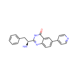 N[C@@H](Cc1ccccc1)c1nc2ccc(-c3ccncc3)cc2c(=O)[nH]1 ZINC000095591489
