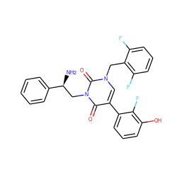 N[C@@H](Cn1c(=O)c(-c2cccc(O)c2F)cn(Cc2c(F)cccc2F)c1=O)c1ccccc1 ZINC000028476791