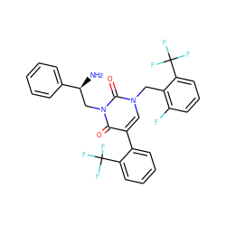 N[C@@H](Cn1c(=O)c(-c2ccccc2C(F)(F)F)cn(Cc2c(F)cccc2C(F)(F)F)c1=O)c1ccccc1 ZINC000028474073