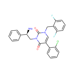 N[C@@H](Cn1c(=O)c(-c2ccccc2Cl)cn(Cc2c(F)cccc2F)c1=O)c1ccccc1 ZINC000028476968