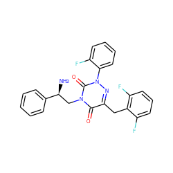 N[C@@H](Cn1c(=O)c(Cc2c(F)cccc2F)nn(-c2ccccc2F)c1=O)c1ccccc1 ZINC000040877534