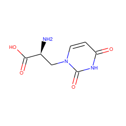 N[C@@H](Cn1ccc(=O)[nH]c1=O)C(=O)O ZINC000000901774