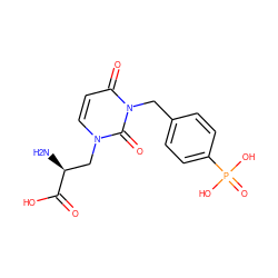 N[C@@H](Cn1ccc(=O)n(Cc2ccc(P(=O)(O)O)cc2)c1=O)C(=O)O ZINC000013686096