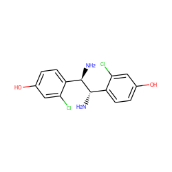 N[C@@H](c1ccc(O)cc1Cl)[C@H](N)c1ccc(O)cc1Cl ZINC000022931057