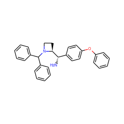 N[C@@H](c1ccc(Oc2ccccc2)cc1)[C@@H]1CCN1C(c1ccccc1)c1ccccc1 ZINC000022941567