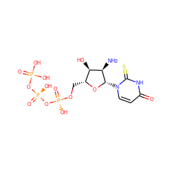 N[C@@H]1[C@H](O)[C@@H](CO[P@@](=O)(O)O[P@@](=O)(O)OP(=O)(O)O)O[C@H]1n1ccc(=O)[nH]c1=S ZINC000035276442