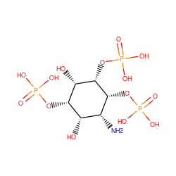 N[C@@H]1[C@H](O)[C@H](OP(=O)(O)O)[C@H](O)[C@H](OP(=O)(O)O)[C@@H]1OP(=O)(O)O ZINC000040520379