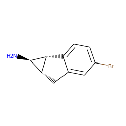 N[C@@H]1[C@H]2Cc3cc(Br)ccc3[C@H]21 ZINC000536952972