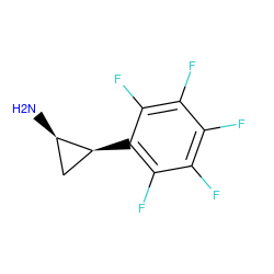 N[C@@H]1C[C@@H]1c1c(F)c(F)c(F)c(F)c1F ZINC000072170756