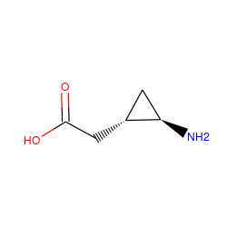 N[C@@H]1C[C@H]1CC(=O)O ZINC000096282616