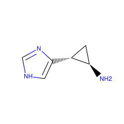 N[C@@H]1C[C@H]1c1c[nH]cn1 ZINC000013518991