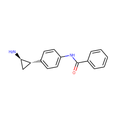 N[C@@H]1C[C@H]1c1ccc(NC(=O)c2ccccc2)cc1 ZINC000072172248