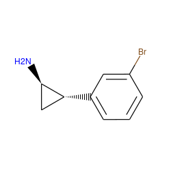 N[C@@H]1C[C@H]1c1cccc(Br)c1 ZINC000032012642