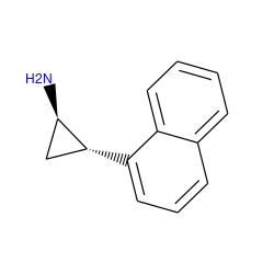 N[C@@H]1C[C@H]1c1cccc2ccccc12 ZINC000029046428