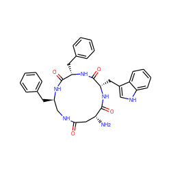 N[C@@H]1CC(=O)NC[C@@H](Cc2ccccc2)NC(=O)[C@H](Cc2ccccc2)NC(=O)[C@H](Cc2c[nH]c3ccccc23)NC1=O ZINC000028638456