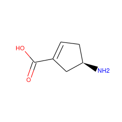 N[C@@H]1CC=C(C(=O)O)C1 ZINC000013516293