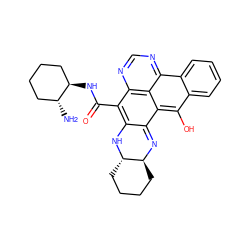 N[C@@H]1CCCC[C@H]1NC(=O)c1c2c(c3c(O)c4ccccc4c4ncnc1c34)=N[C@H]1CCCC[C@@H]1N2 ZINC000027878329