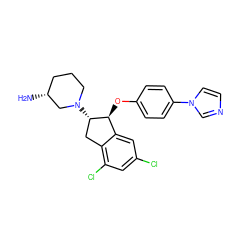 N[C@@H]1CCCN([C@H]2Cc3c(Cl)cc(Cl)cc3[C@@H]2Oc2ccc(-n3ccnc3)cc2)C1 ZINC000118255764