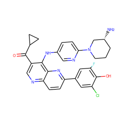 N[C@@H]1CCCN(c2ccc(Nc3c(C(=O)C4CC4)cnc4ccc(-c5cc(F)c(O)c(Cl)c5)nc34)cn2)C1 ZINC000473164999