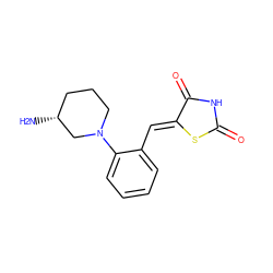 N[C@@H]1CCCN(c2ccccc2/C=C2\SC(=O)NC2=O)C1 ZINC000084652527