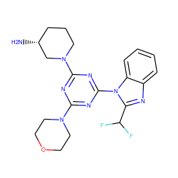 N[C@@H]1CCCN(c2nc(N3CCOCC3)nc(-n3c(C(F)F)nc4ccccc43)n2)C1 ZINC001772593257