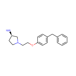 N[C@@H]1CCN(CCOc2ccc(Cc3ccccc3)cc2)C1 ZINC000022941706