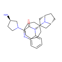 N[C@@H]1CCN(c2nc3ccccc3n([C@@H]3C[C@@H]4CC[C@H](C3)N4C3CCCCCCC3)c2=O)C1 ZINC000114710526