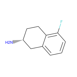 N[C@@H]1CCc2c(F)cccc2C1 ZINC000008699656