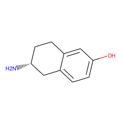 N[C@@H]1CCc2cc(O)ccc2C1 ZINC000027549882