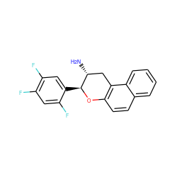 N[C@@H]1Cc2c(ccc3ccccc23)O[C@H]1c1cc(F)c(F)cc1F ZINC001772576144