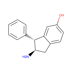 N[C@@H]1Cc2ccc(O)cc2[C@H]1c1ccccc1 ZINC000012355919