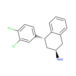 N[C@@H]1Cc2ccccc2[C@@H](c2ccc(Cl)c(Cl)c2)C1 ZINC000066166632