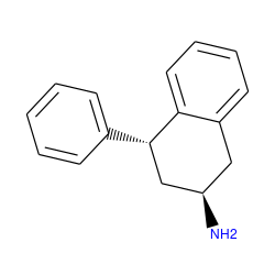 N[C@@H]1Cc2ccccc2[C@@H](c2ccccc2)C1 ZINC000013557341