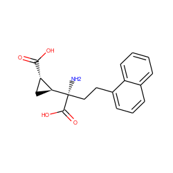 N[C@](CCc1cccc2ccccc12)(C(=O)O)[C@H]1C[C@@H]1C(=O)O ZINC000013777329