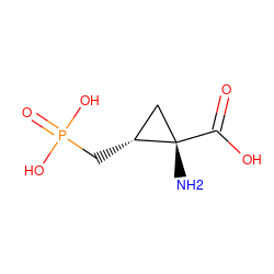 N[C@]1(C(=O)O)C[C@H]1CP(=O)(O)O ZINC000028246018