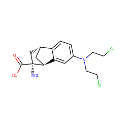 N[C@]1(C(=O)O)C[C@H]2C[C@H]1c1cc(N(CCCl)CCCl)ccc12 ZINC000101347801