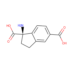 N[C@]1(C(=O)O)CCc2cc(C(=O)O)ccc21 ZINC000000020684