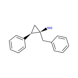 N[C@]1(Cc2ccccc2)C[C@@H]1c1ccccc1 ZINC000144397075