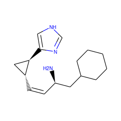 N[C@H](/C=C\[C@@H]1C[C@H]1c1c[nH]cn1)CC1CCCCC1 ZINC000028224076