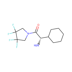 N[C@H](C(=O)N1CC(F)(F)C(F)(F)C1)C1CCCCC1 ZINC000033980194