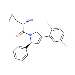 N[C@H](C(=O)N1CC(c2cc(F)ccc2F)=C[C@H]1c1ccccc1)C1CC1 ZINC000013982540