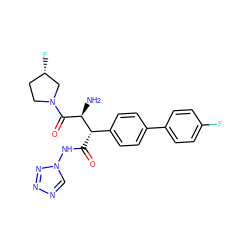 N[C@H](C(=O)N1CC[C@H](F)C1)[C@@H](C(=O)Nn1cnnn1)c1ccc(-c2ccc(F)cc2)cc1 ZINC000028463696