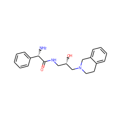 N[C@H](C(=O)NC[C@H](O)CN1CCc2ccccc2C1)c1ccccc1 ZINC000218910086