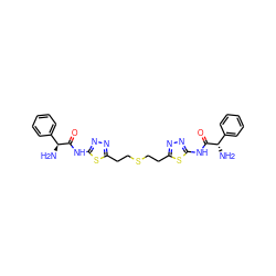 N[C@H](C(=O)Nc1nnc(CCSCCc2nnc(NC(=O)[C@@H](N)c3ccccc3)s2)s1)c1ccccc1 ZINC000169697947